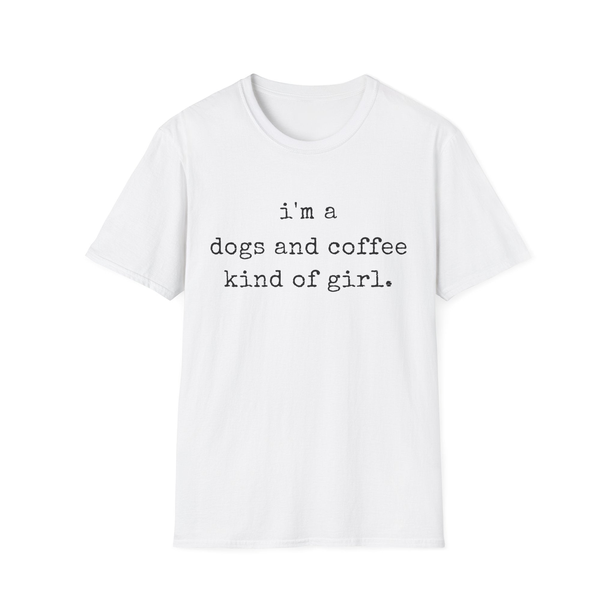 Dogs Coffee Girl T-Shirt
