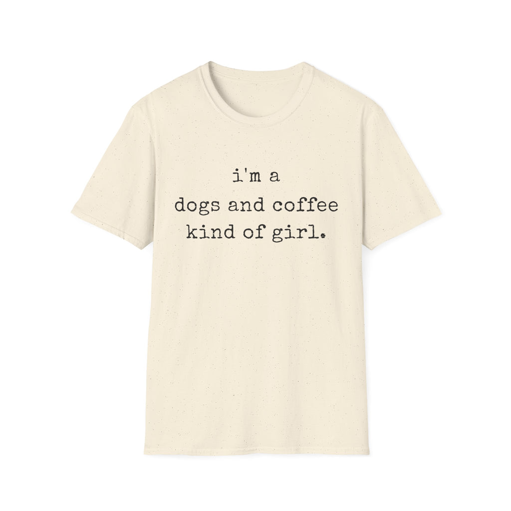 Dogs Coffee Girl T-Shirt