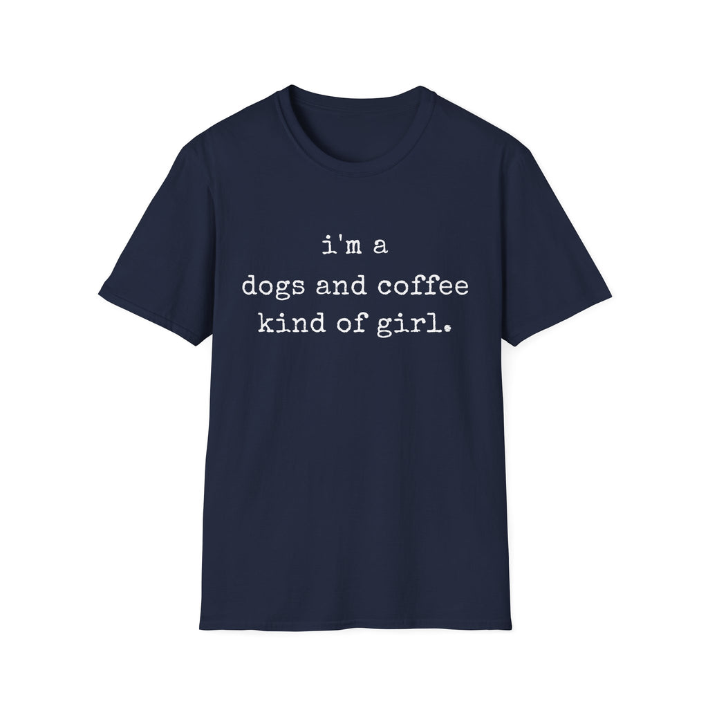 Dogs Coffee Girl T-Shirt
