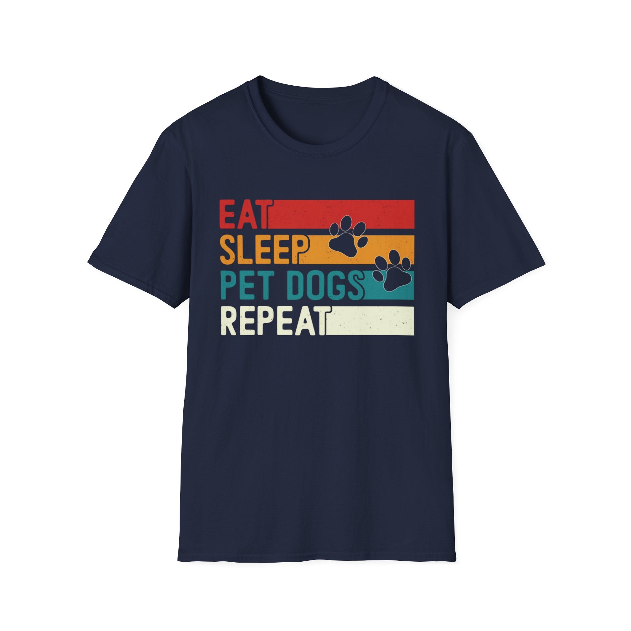 Eat Sleep Pet Dogs Repeat t-shirt