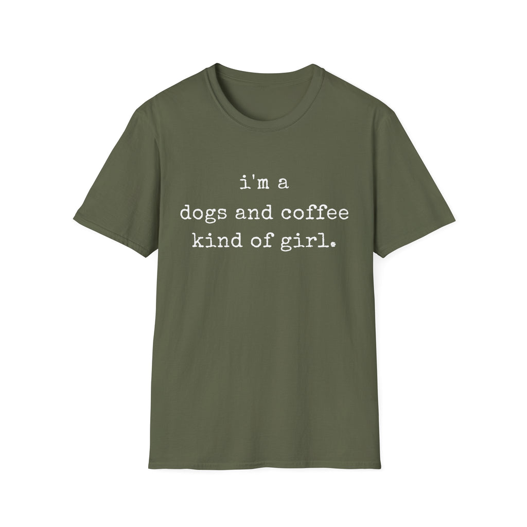 Dogs Coffee Girl T-Shirt