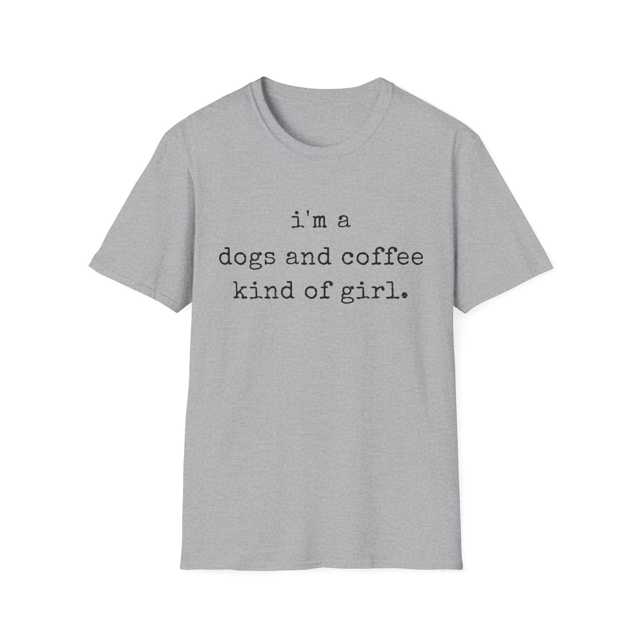 Dogs Coffee Girl T-Shirt